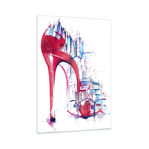 Glastavla - Bild på glas - Storstadselegant - 50x70 cm