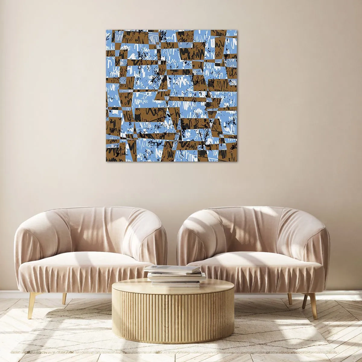 Glastavla - Bild på glas - Icke-folkligt urklipp - 70x70 cm