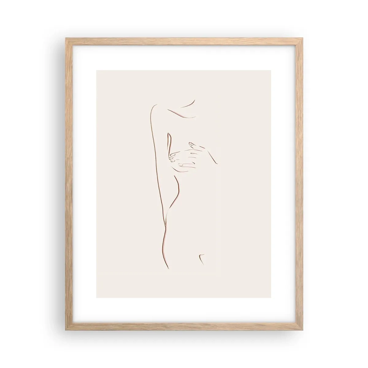 Affisch i ram av ljusek - Begärans form - 40x50 cm