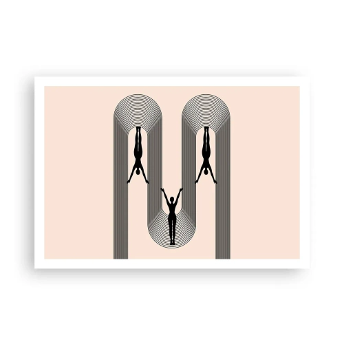 Affisch - Upp och ner - 100x70 cm