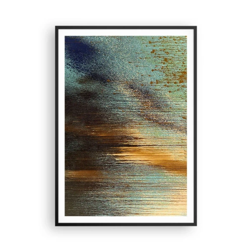Affisch i svart ram - En oavsiktlig färgglad komposition - 70x100 cm