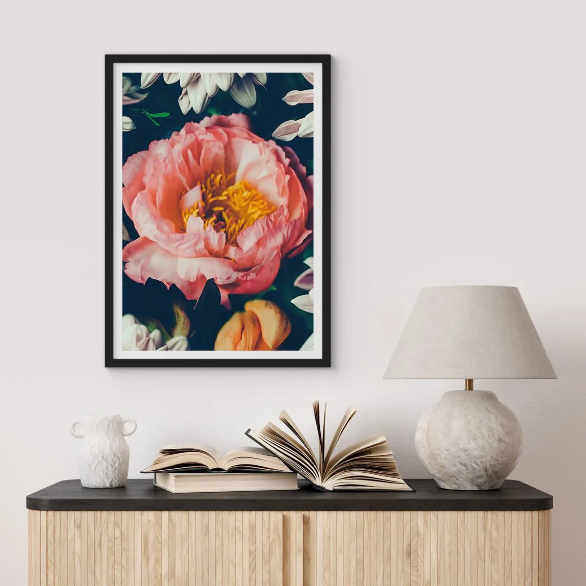 Affisch i svart ram - Med barockprakt - 61x91 cm