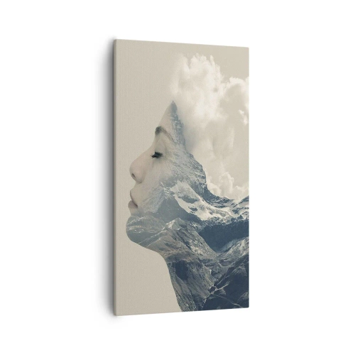 Canvastavla - Bild på duk - Elementens skönhet - 55x100 cm