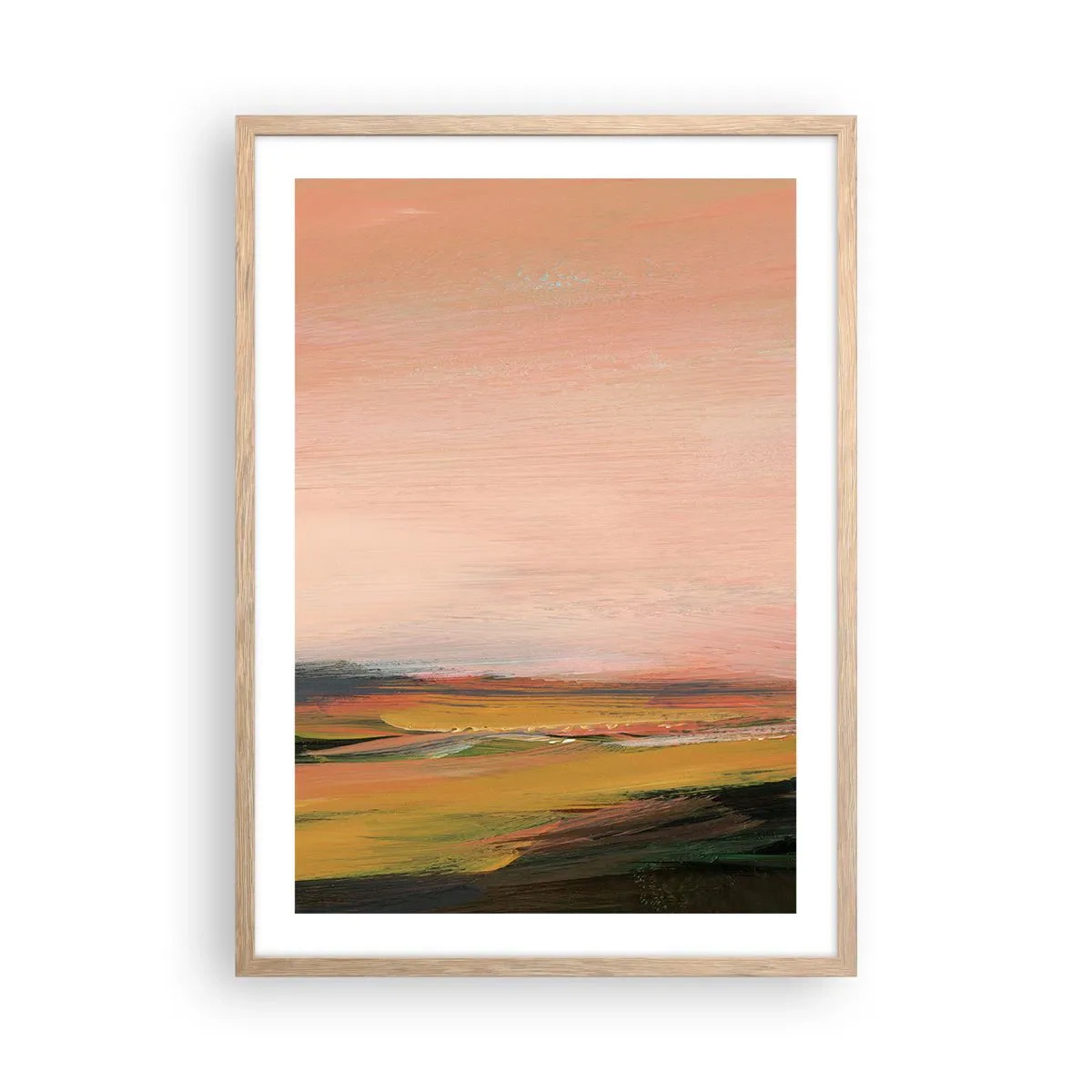 Affisch i ram av ljusek - I rosa - 50x70 cm