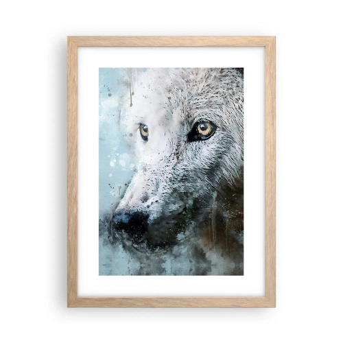 Affisch i ram av ljusek - Lär känna vargsjälen - 30x40 cm