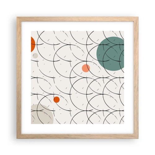 Affisch i ram av ljusek - I popkonstens anda - 40x40 cm