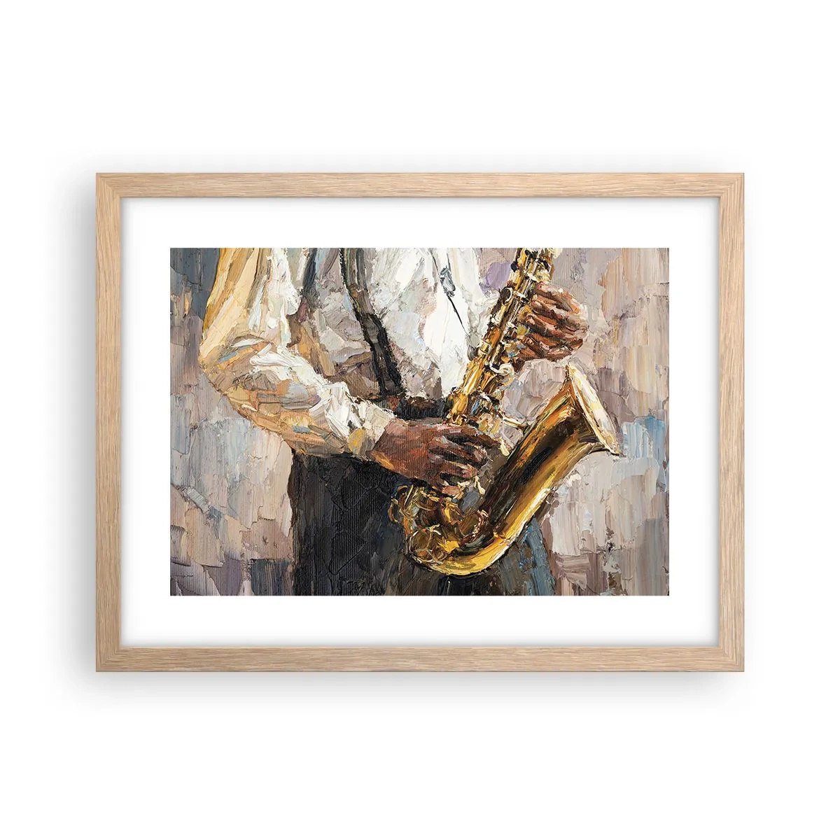 Affisch i ram av ljusek - Dags för solo - 40x30 cm