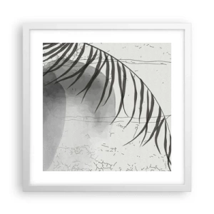 Affisch i vit ram - Den subtila exotismen i naturen - 40x40 cm