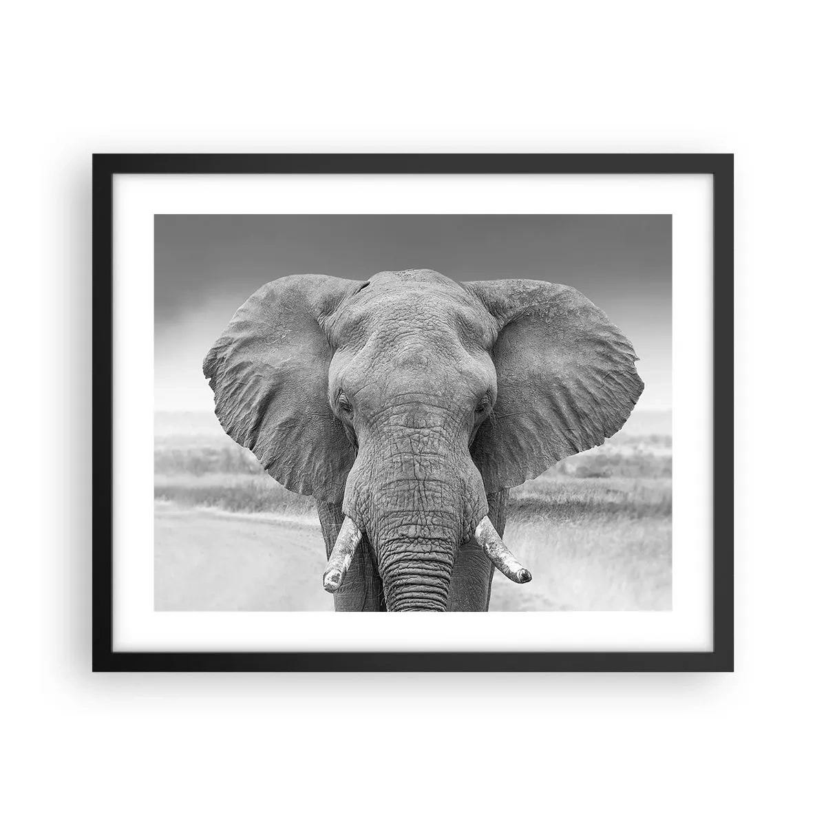 Affisch i svart ram - Välkommen till min värld - 50x40 cm