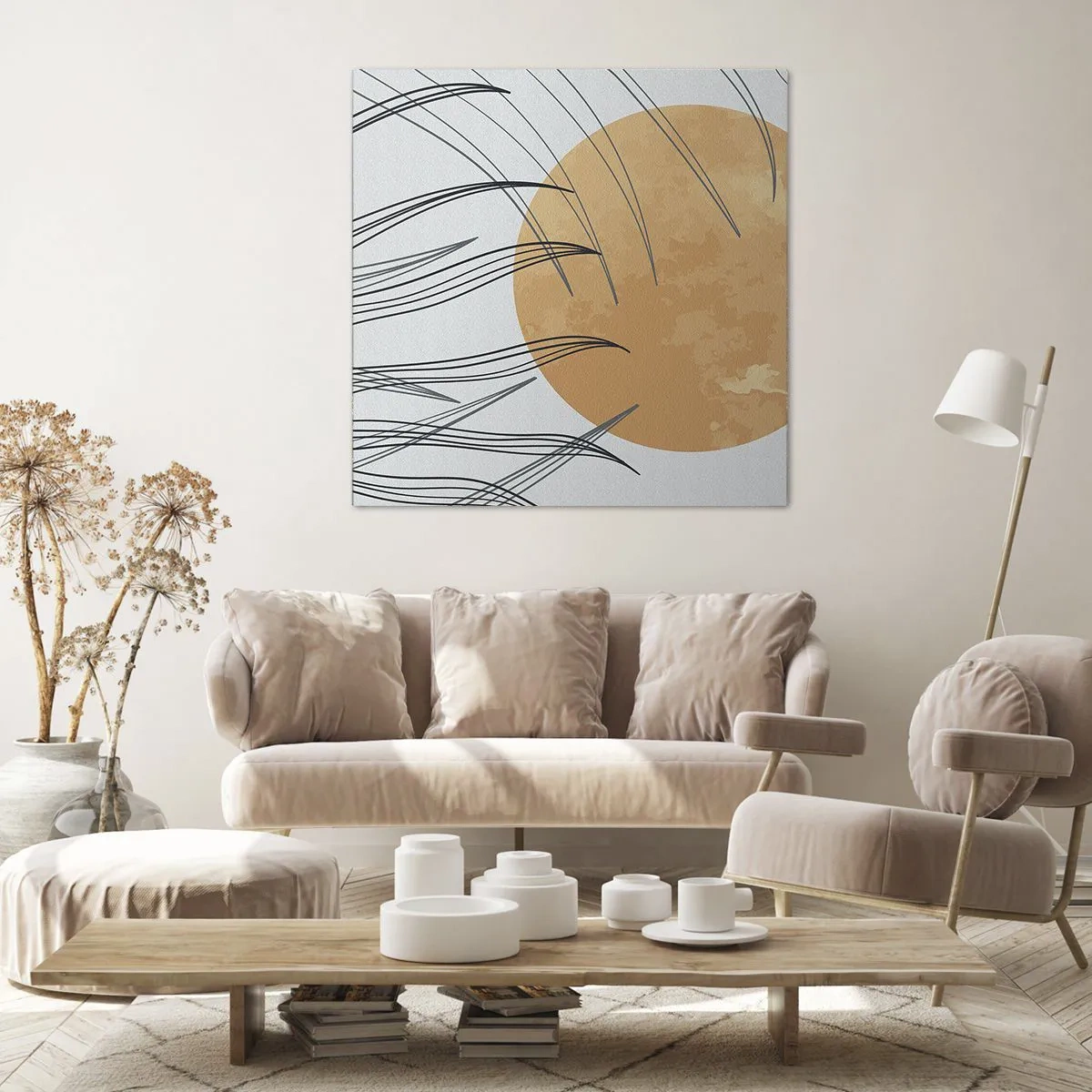 Canvastavla - Bild på duk - Alltid mot solen - 60x60 cm