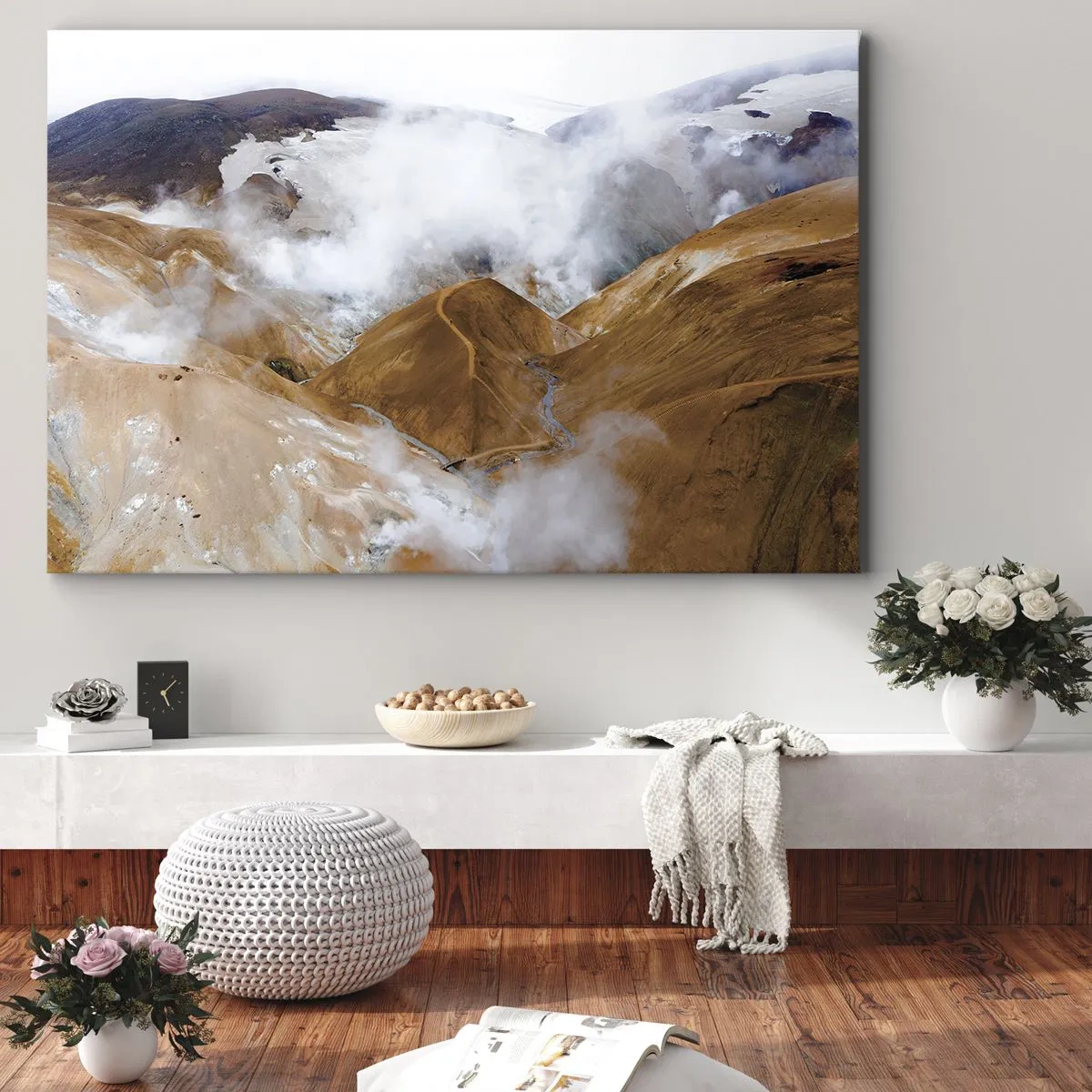Canvastavla - Bild på duk - Islands råa skönhet - 70x50 cm