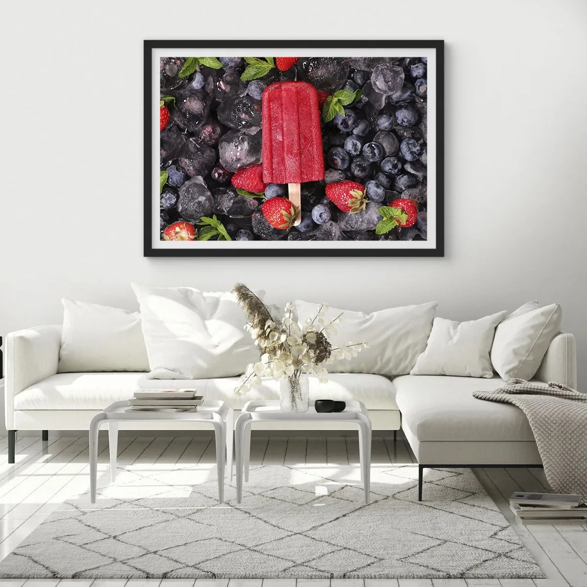 Affisch i svart ram - En smak av varm sommar - 70x50 cm