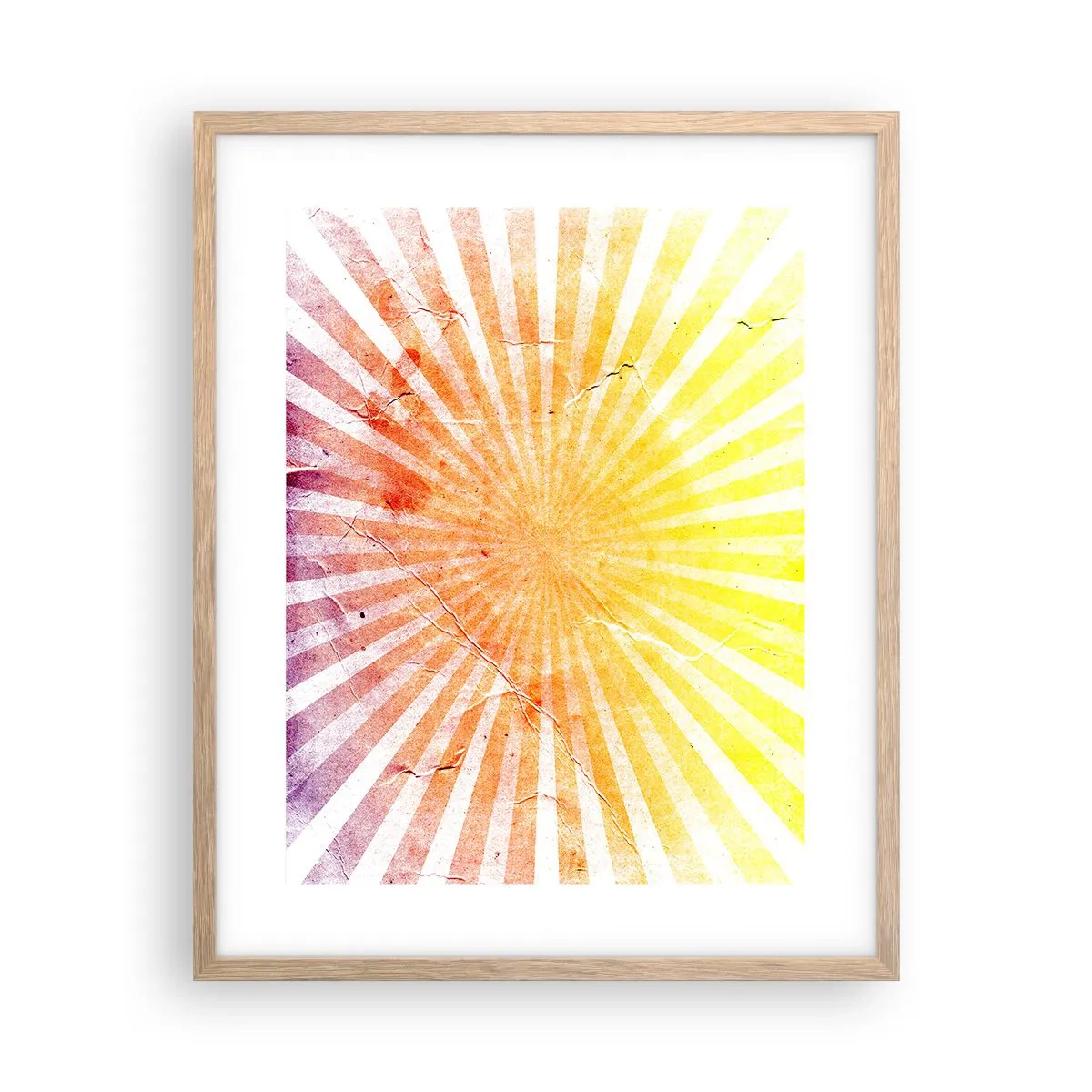 Affisch i ram av ljusek - Solupp- och nedgångar - 40x50 cm