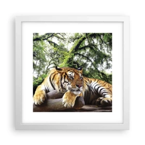 Affisch i vit ram - Med vänlig hälsning - 30x30 cm