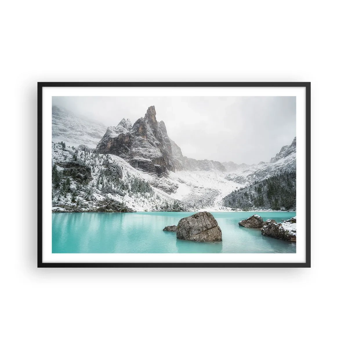 Affisch i svart ram - På vakt - 91x61 cm