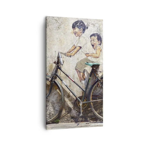 Canvastavla - Bild på duk - Sant eller falskt? - 45x80 cm