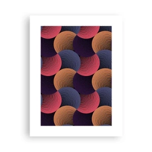 Affisch - I en cirkulär rytm - 30x40 cm