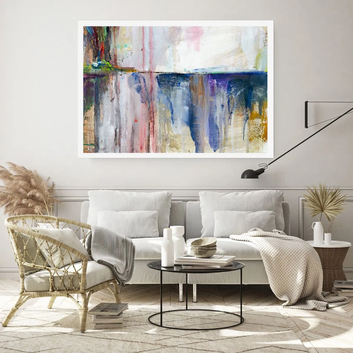 Affisch - Färgrika intryck och associationer - 100x70 cm