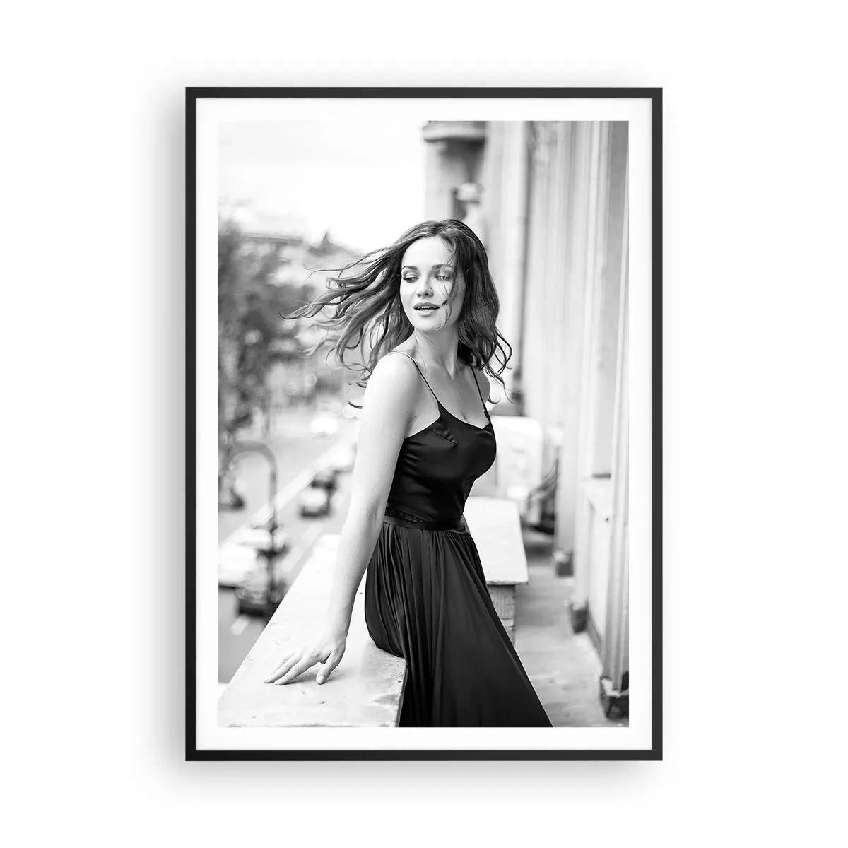 Affisch i svart ram - Säkert en Parisbo - 70x100 cm