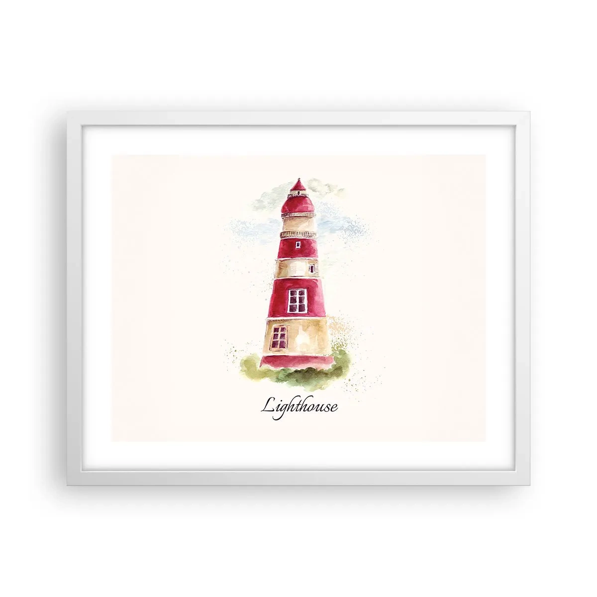 Affisch i vit ram - Det är alltid något väder - 50x40 cm