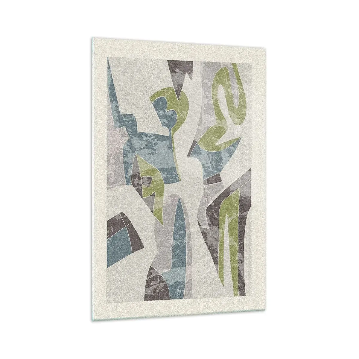 Glastavla - Bild på glas - Komposition bakom glas - 70x100 cm