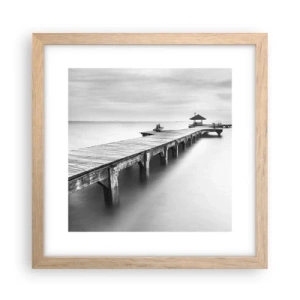 Affisch i ram av ljusek - Ut i det oändliga - 30x30 cm