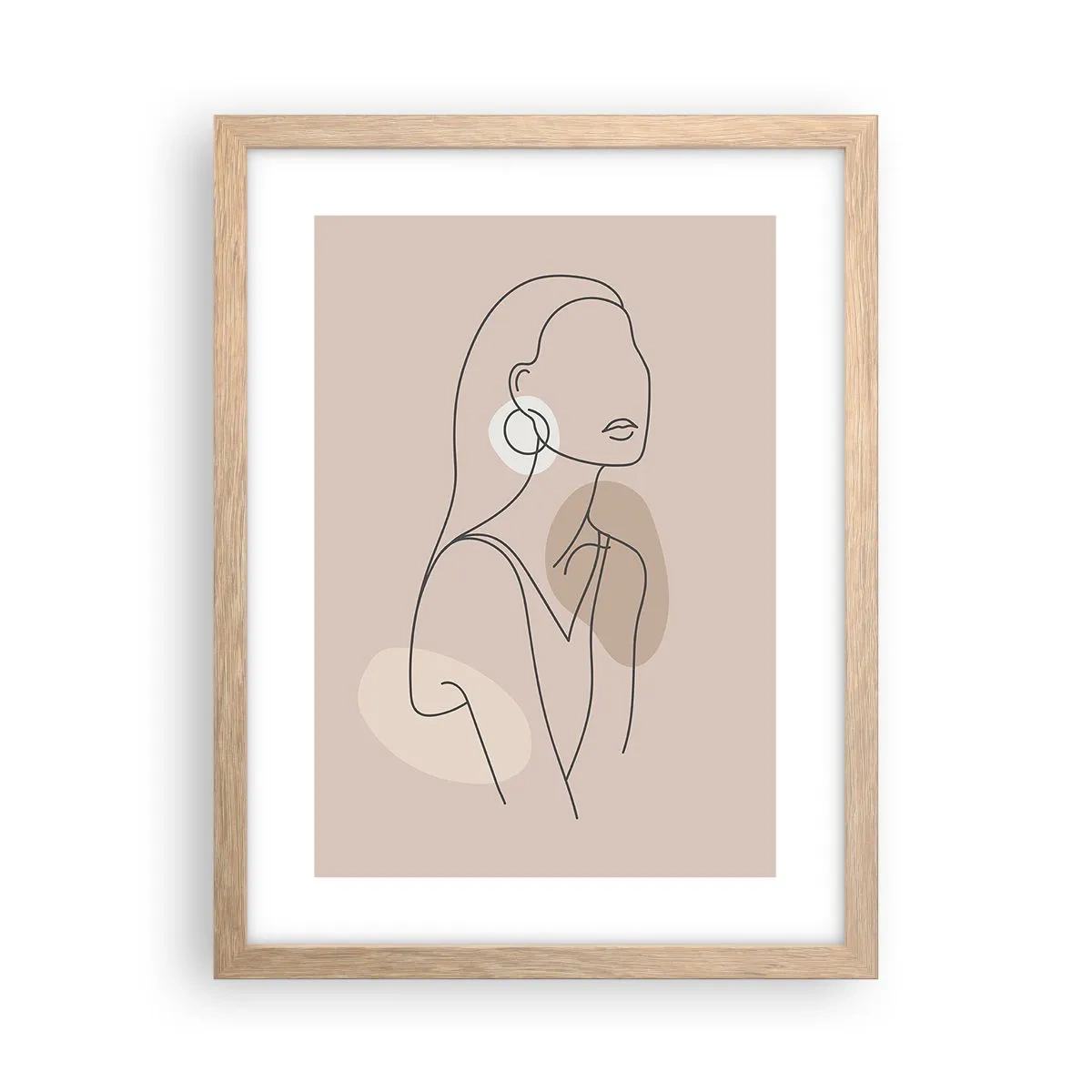 Affisch i ram av ljusek - Flickaktighetens ikon - 30x40 cm