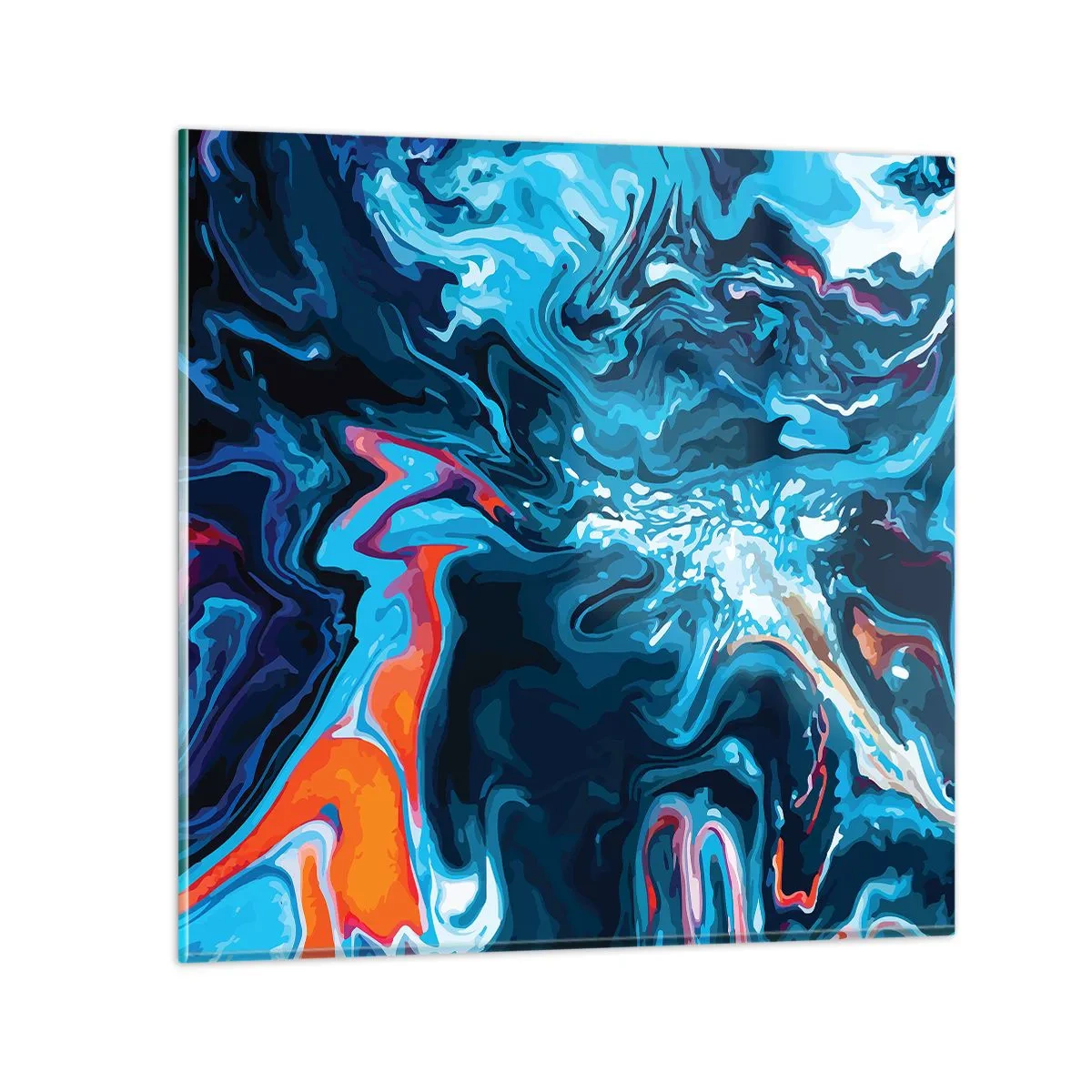 Glastavla - Bild på glas - En resa till himlens inre - 60x60 cm