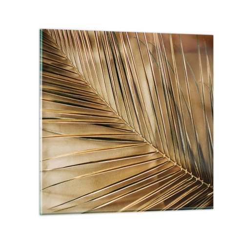 Glastavla - Bild på glas - Naturlig pelargång - 30x30 cm
