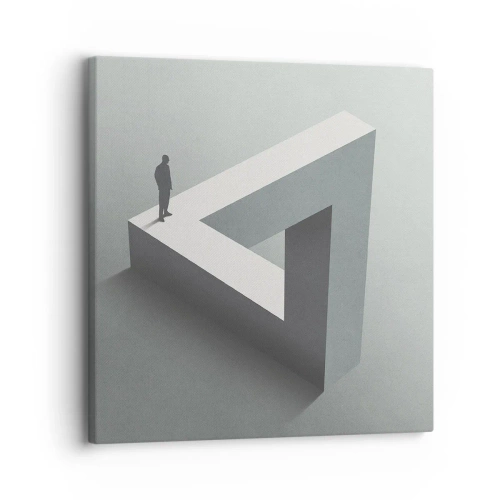 Canvastavla - Bild på duk - Och ändå möjligt - 30x30 cm