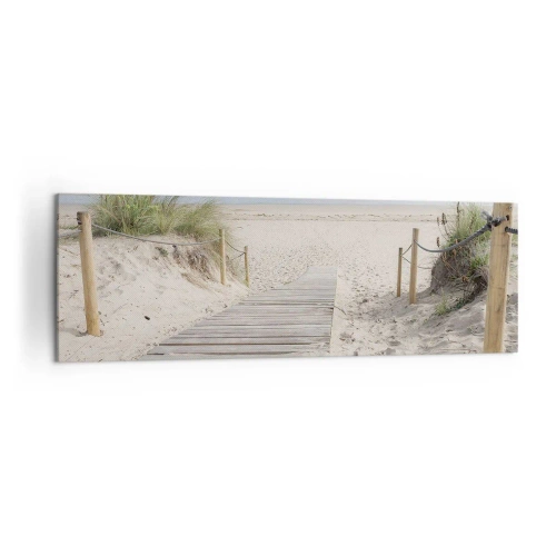 Canvastavla - Bild på duk - Mot horisonten - 160x50 cm
