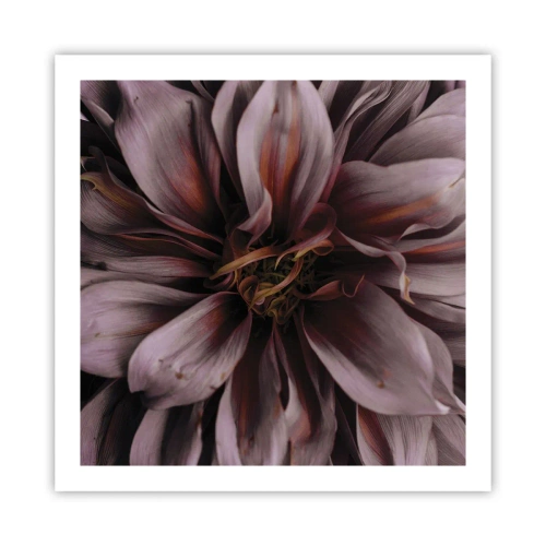 Affisch - Blommigt hjärta - 60x60 cm