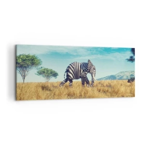 Canvastavla - Bild på duk - Grått är ute - 120x50 cm
