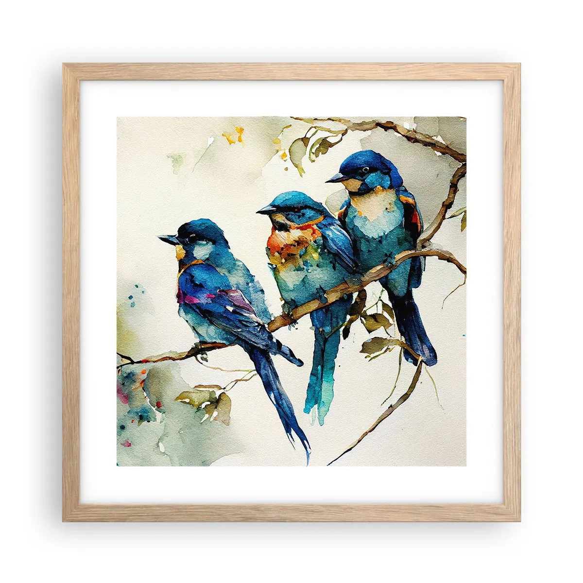 Affisch i ram av ljusek - Sur? - 40x40 cm