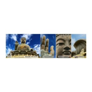 Provbit av fototapet Premium Sand - Lev utan rädsla - Buddha, Religion, Asien - 100x30 cm