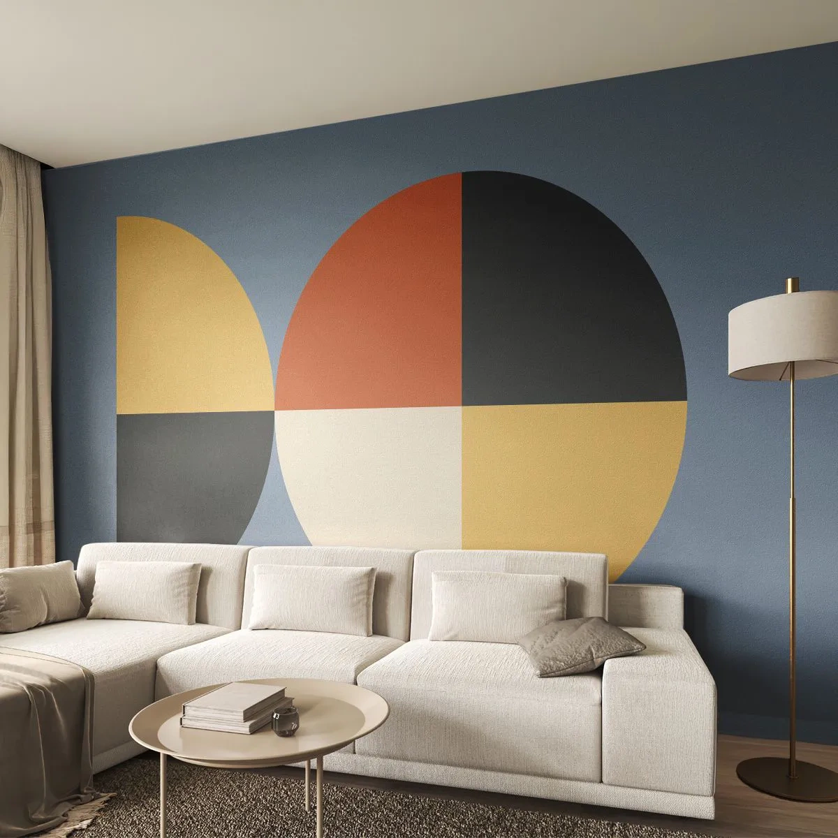 Fototapet Premium Sand - Titta och räkna - Abstraktion, Grafik, Modern konst - 350x256 cm