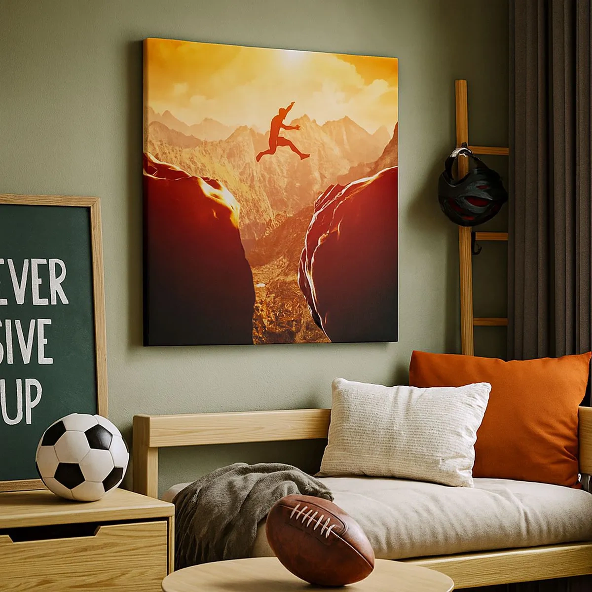 Canvastavla - Bild på duk - Passera gränser - 30x30 cm