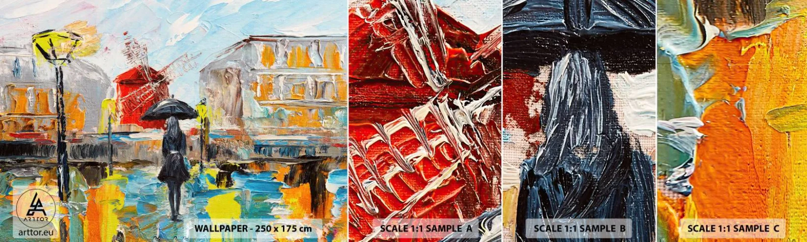 Fototapet Prov Standard Eco - Parislegender - Kvinna, Paris, Stad - 100x30 cm