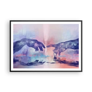 Affisch i svart ram - Den gudomliga gnistan av liv - 100x70 cm