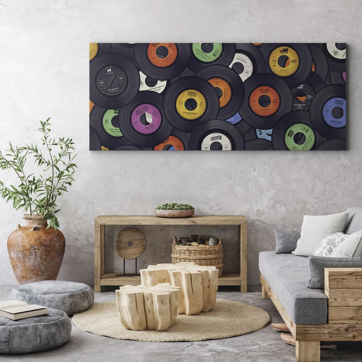 Canvastavla - Bild på duk - Klassikens färger - 100x40 cm