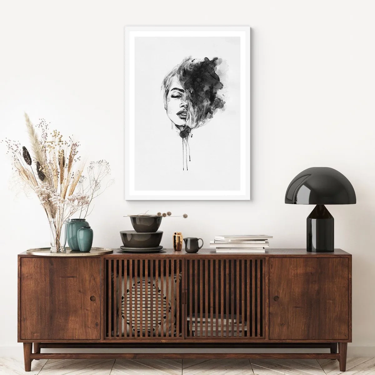 Affisch i vit ram - Vad flickan drömmer om - 61x91 cm