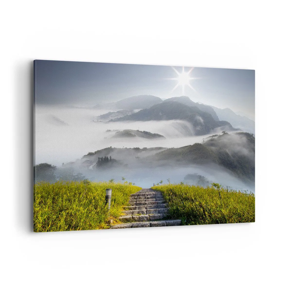 Canvastavla - Bild på duk - Upp mot molnen - 100x70 cm