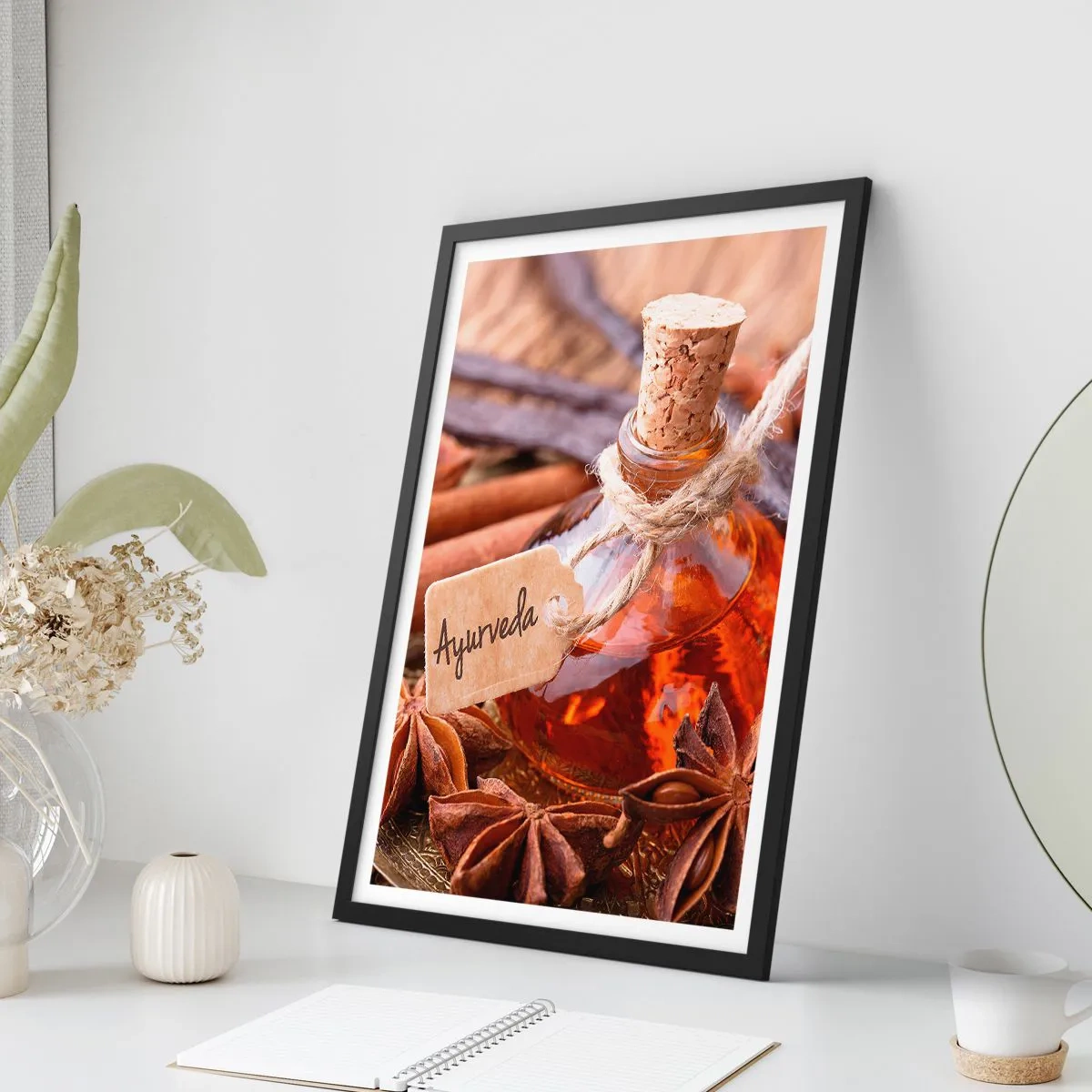 Affisch i svart ram - Mot kroppens och själens enighet - 70x100 cm