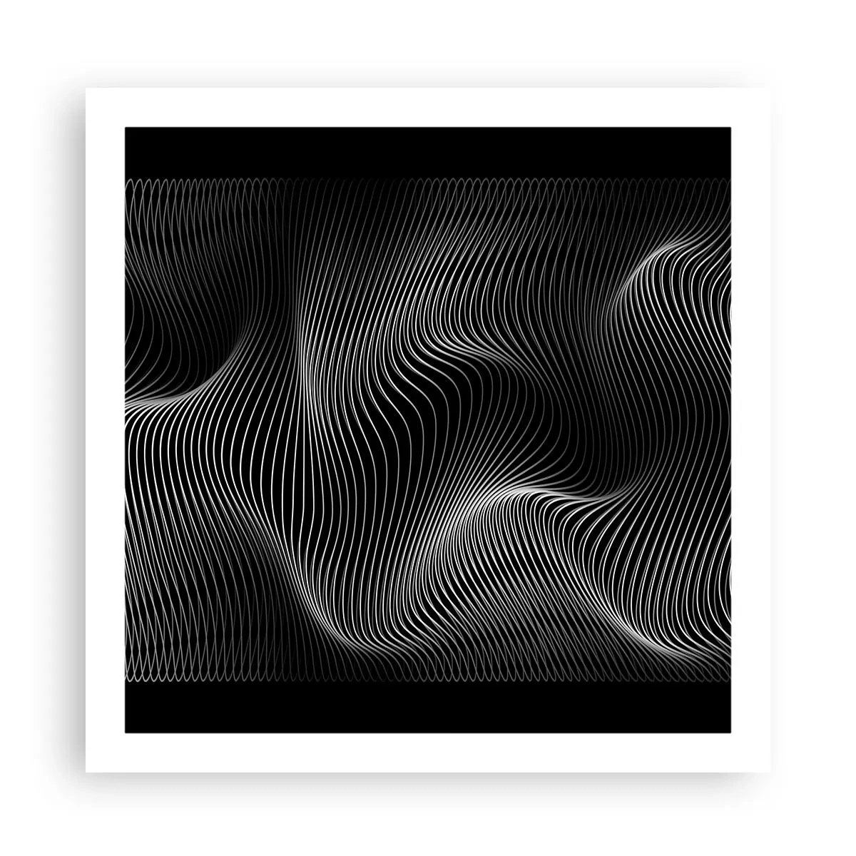 Affisch - Ljusets dans i rymden - 60x60 cm