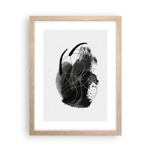 Affisch i ram av ljusek - Uppkommen ur svärta - 30x40 cm