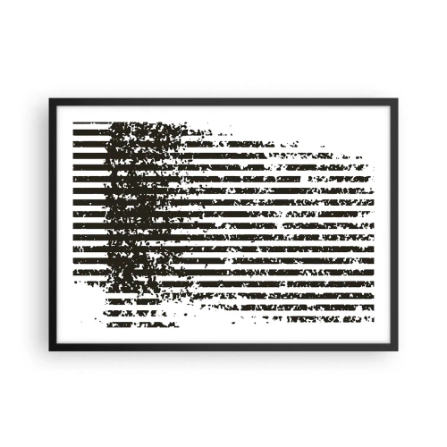 Affisch i svart ram - Rytm och brus - 70x50 cm