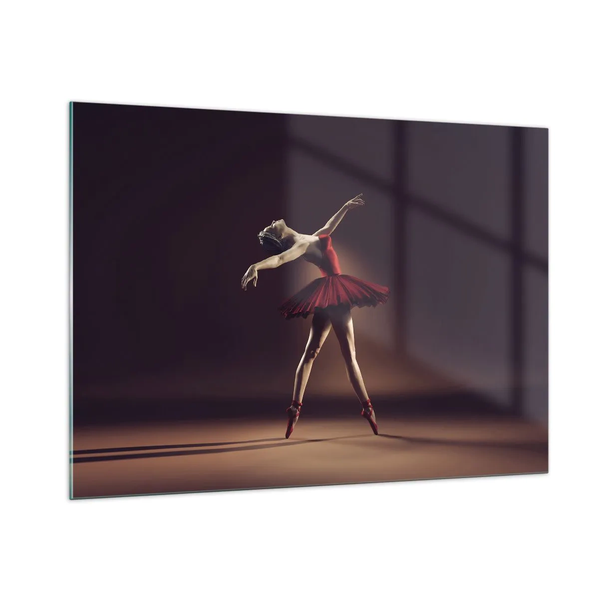 Glastavla - Bild på glas - Prima ballerina - 100x70 cm