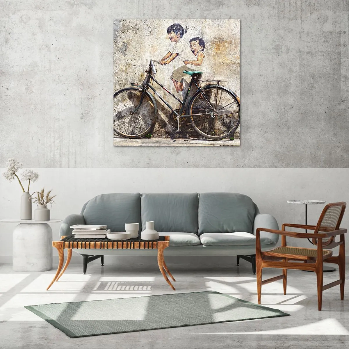 Glastavla - Bild på glas - Sant eller falskt? - 60x60 cm