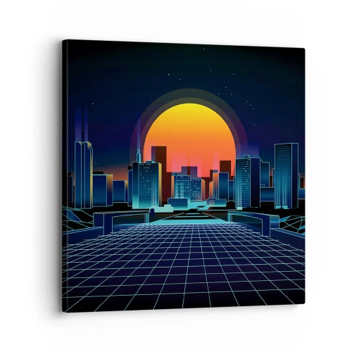 Canvastavla - Bild på duk - Vill du fortfarande till verkligheten? - 30x30 cm