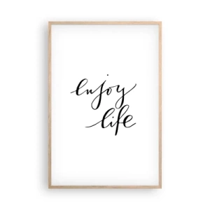 Affisch i ram av ljusek - Ingenting att tillägga… - 61x91 cm